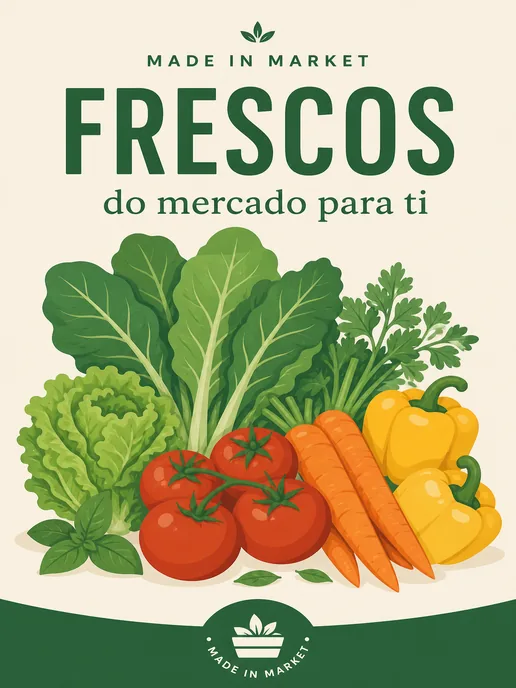 Produtos frescos do mercado